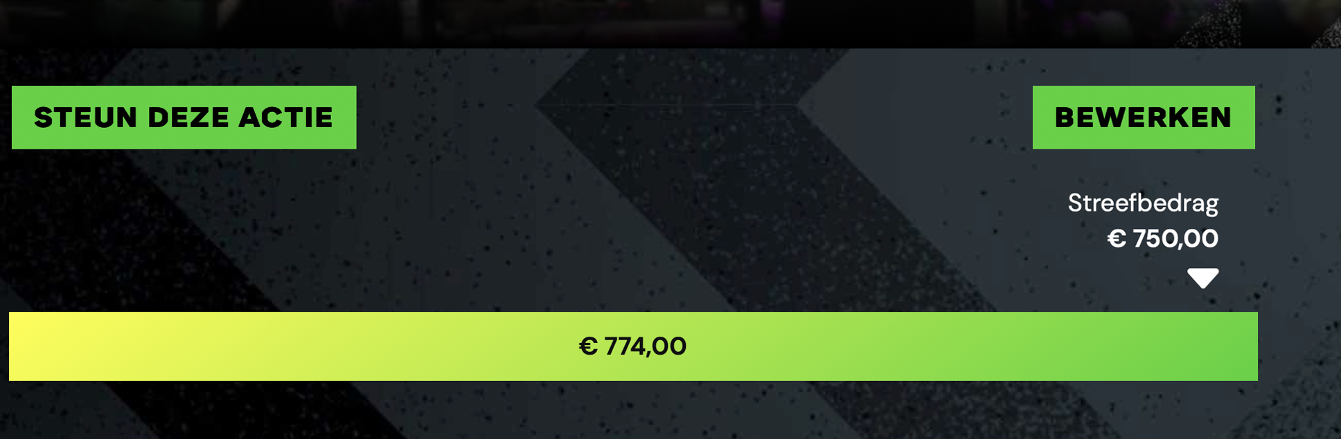 Alweer een streefbedrag voorbij!