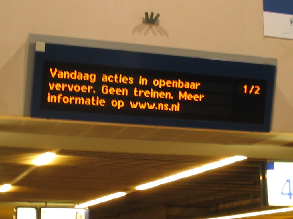 Hoe belemmerend is de OV staking?