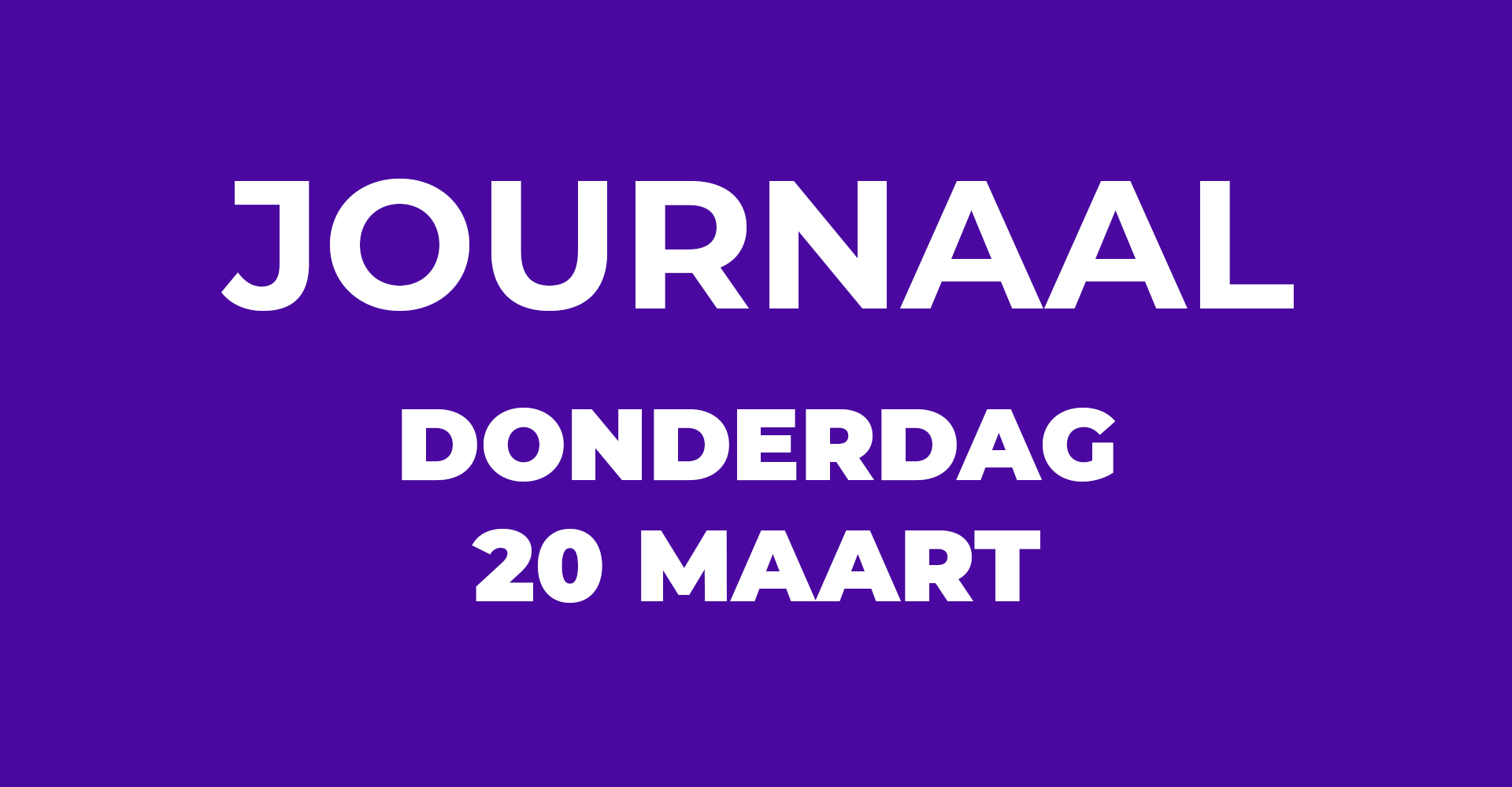 Kijk hier de journaals van week 12